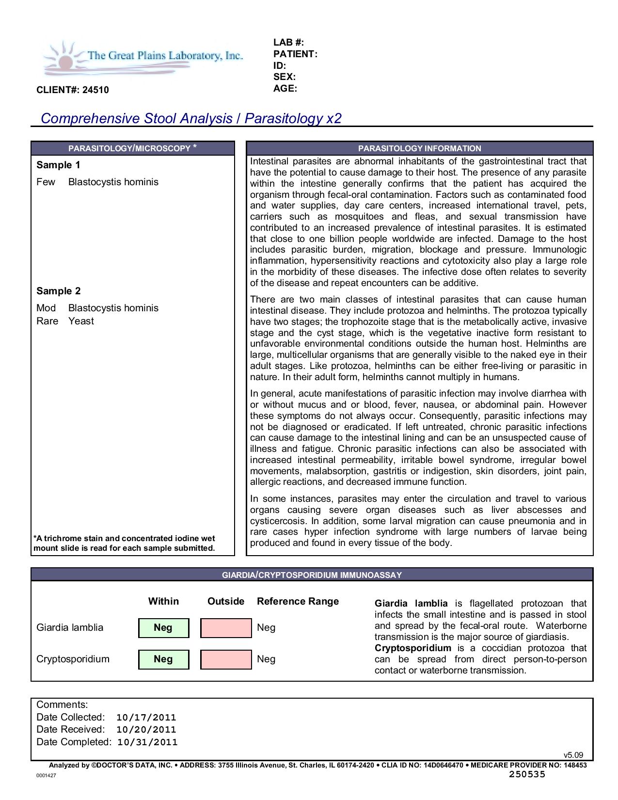 Comprehensive Stool Analysis-page-002 - Lab Tests Plus