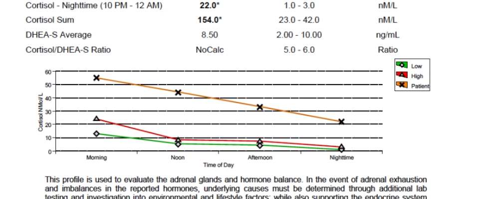 functional adrenal stress profile test