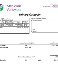 meridian labs oxytocin test image